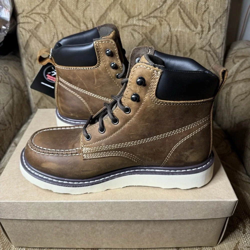 Skechers Kadmiel Bennot Work Boot‎ Brown 200180 Men's 9